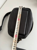 FatFace Black Leather Crossbody Bag with Front Pocket