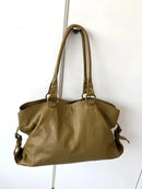 Boden Khaki Leather Casual Women's Bag - Very Good Condition