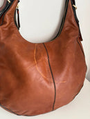 Marks and Spencer brown leather shoulder bag