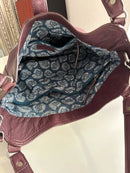 White stuff leather bag