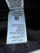 M&S Collection Black Leather Tote Bag with Zip Closure and Front Pocket