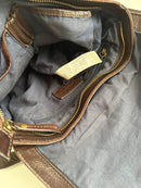 FatFace Brown Leather Women's Backpack Vintage Casual Style