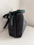 White stuff navy leather handbag/shoulder bag