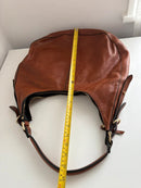 Marks and Spencer brown leather shoulder bag