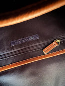 Marks and Spencer brown leather shoulder bag