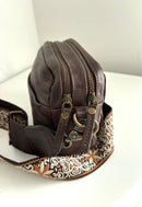 Fatface leather bag