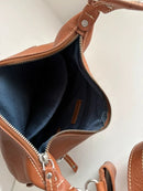 White stuff brown leather crossbody/shoulder bag/satchel bag
