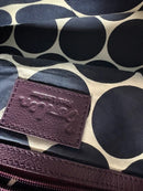 Boden Purple Leather Bucket Bag with Adjustable Strap, Very Good Condition