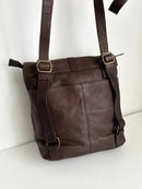 FatFace Brown Leather Women's Backpack Casual Style Very Good Condition