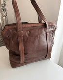 Fatface leather bag