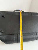 Marks and Spencer black duffel, hold-all leather bag