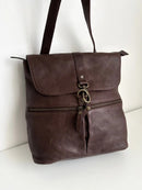 Fatface leather backpack