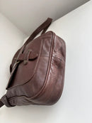 Fatface brown leather satchel bag