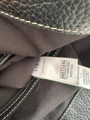 S'Noir Black Leather Shoulder Bag with Adjustable Strap [COPY]