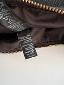 Autograph Black Leather Shoulder Bag with Zipper Detail, Very Good Condition