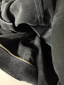 Black leather bag