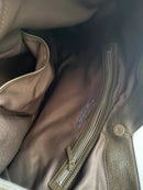 Marks and Spencer khaki leather shoulder bag
