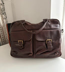 White stuff leather bag