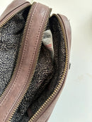 Fatface brown leather crossbody bag