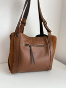 White stuff leather bag