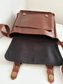 Fatface brown satchel leather bag