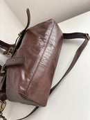 Marks & Spencer Brown Leather Women's Shoulder Bag - Very Good Condition