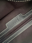 M&S Black Pebbled Leather Shoulder Bag with Zip Pocket