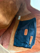 Fatface large brown leather bag