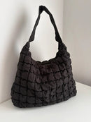 Marks & Spencer Black Quilted Hobo Bag - Very Good Condition, Casual Style