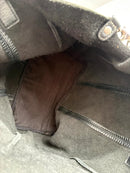 No Label Black Leather Shoulder Bag Casual Style, Very Good Condition