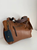 White stuff leather bag