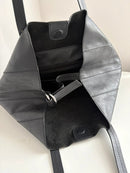 Marks and Spencer large black leather bag