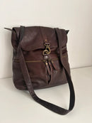 FatFace Brown Leather Women's Backpack Vintage Casual Style