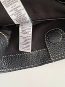 S'Noir Black Leather Shoulder Bag with Adjustable Strap [COPY]