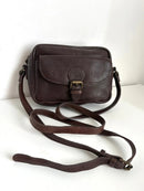 Fatface brown leather satchel bag