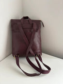 White stuff sturdy purple leather backpack