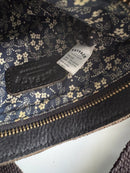 Black Leather Crossbody Bag with Adjustable Strap