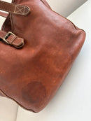 Fatface brown leather tote bag