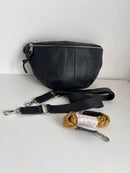 White stuff navy leather bum, crossbody, shoulder bag