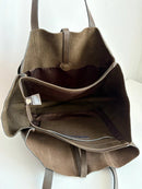 Marks & Spencer Khaki Leather Women's Tote Handbag