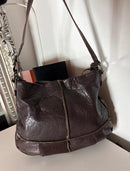 White stuff leather bag