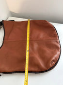 Autograph large brown leather shoulder bag