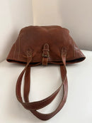 Brown Fatface leather tote bag