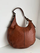 Marks and Spencer brown leather shoulder bag