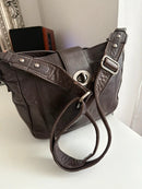 White stuff leather bag