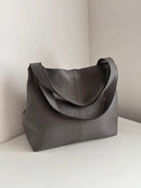 Marks and Spencer grey large leather handbag
