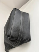 M&S Black Pebbled Leather Shoulder Bag with Zip Pocket