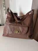 White stuff leather bag
