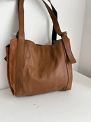 White stuff leather bag