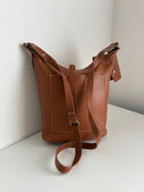 White stuff brown leather crossbody/shoulder bag/satchel bag